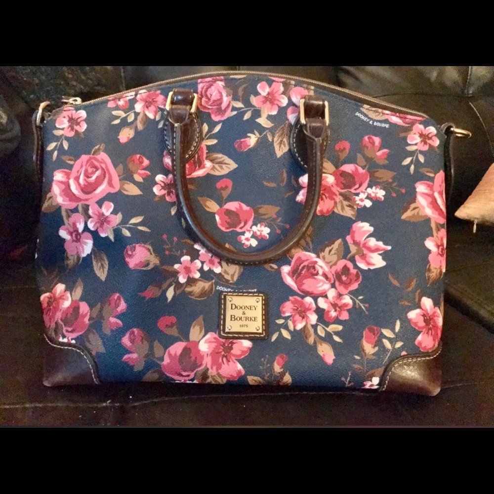 Dooney And Bourke Floral Handbag RARE!